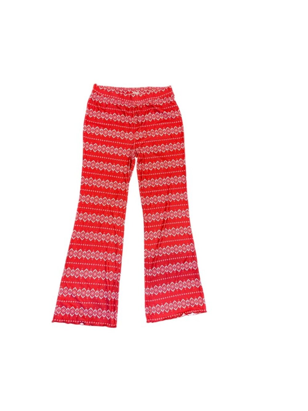 PJ Salvage Red Holiday Print Pajama Pants Elastic Waist, Medium NWOT